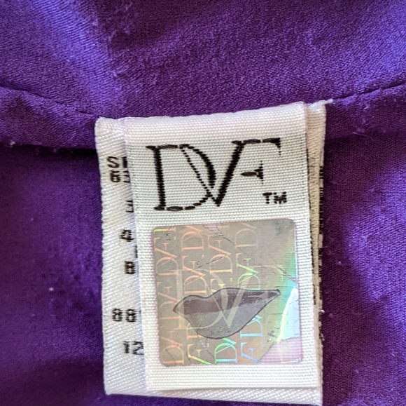 DvF Jori Ruched Sheath Dress in royal purple size 2 - Picture 12 of 14